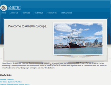 Tablet Screenshot of amethishipping.com